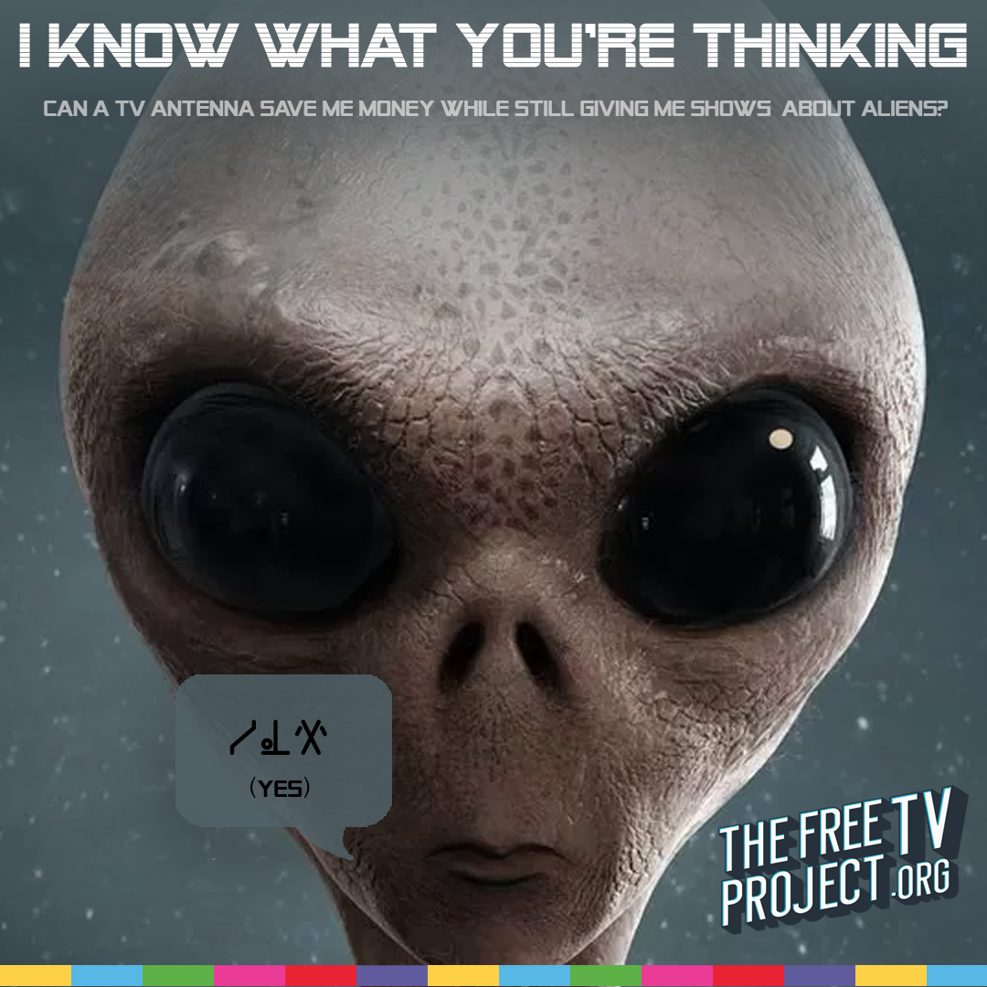 The Free TV Project alien paid ad